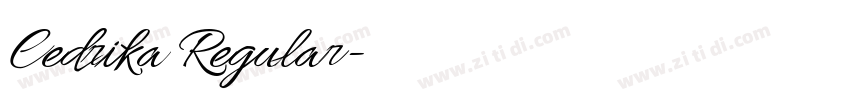 Cedrika Regular字体转换 Cedrika Regular字体转换